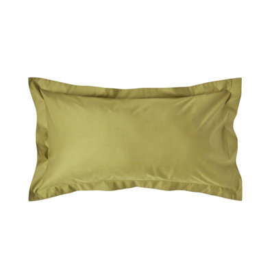 Homescapes Olive Green Egyptian Cotton Oxford Pillowcase 1000 Tc, King Size - image 1