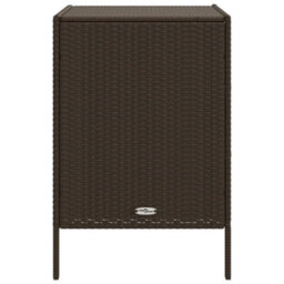 Walplus Garden Storage Cabinet Brown 55X59X80 Cm Poly Rattan - thumbnail 8