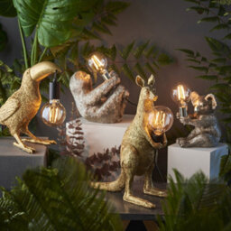 Luminosa Lighting Luminosa Andria Table Lamp Vintage Gold Paint & Matt Black - thumbnail 3