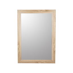 Andino Natural Light Oak Effect Woodgrain Rectangular Wall-Mounted Framed Mirror, (H)101Cm (W)71Cm - thumbnail 2