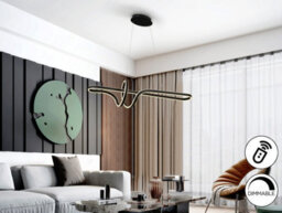 Luminosa Lighting Luminosa Simphony Bar Pendant Ceiling Light Black Led 2700-5000K Remote Control - Uk Stock - thumbnail 2