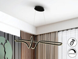 Luminosa Lighting Luminosa Simphony Bar Pendant Ceiling Light Black Led 2700-5000K Remote Control - Uk Stock - thumbnail 1