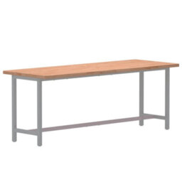 Berkfield Desk Top 150X55X2.5 Cm Solid Wood Beech - thumbnail 3