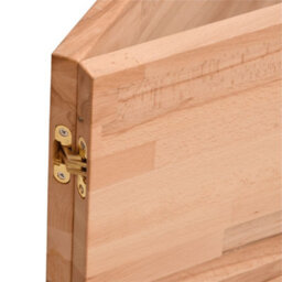Berkfield Desk Top 150X55X2.5 Cm Solid Wood Beech - thumbnail 7