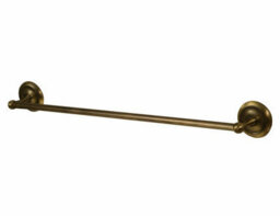 Bisk 460mm Retro Bathroom Bath Rack Single Towel Bar Hanger Antique Brass Wall Mounted - thumbnail 1