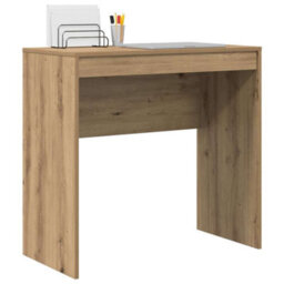 Berkfield Modern Writing Desk Artisan Oak Engineered Wood 80 X 40 X 76 Cm - thumbnail 3