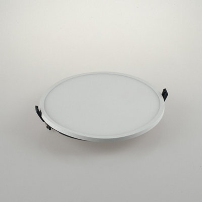 Luminosa Lighting Luminosa Plus Outdoor Recessed Downlight With Surface Mount Edge, Matt White, Ip40, 4000K