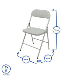 Harbour Housewares Fabric Padded Metal Folding Chairs - Black - Pack Of 4 - thumbnail 3