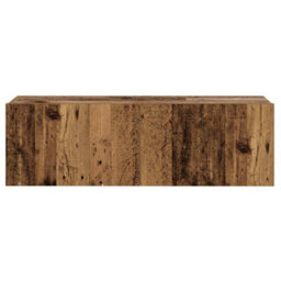 Berkfield Wall Mounted Tv Cabinets 3 Pcs Old Wood Engineered Wood - thumbnail 7
