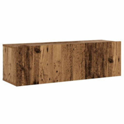 Berkfield Wall Mounted Tv Cabinets 3 Pcs Old Wood Engineered Wood - thumbnail 6