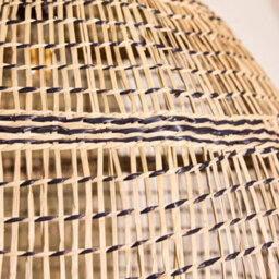 Dibor Traditional Seagrass Stripe Easy Fit Decor Ceiling Shade H41 X D60Cm - thumbnail 4