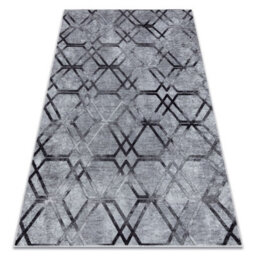 RugsX Miro 51805.803 Washing Carpet Geometric, Trellis Anti-Slip - Grey 200X290 Cm - thumbnail 4