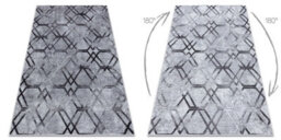 RugsX Miro 51805.803 Washing Carpet Geometric, Trellis Anti-Slip - Grey 200X290 Cm - thumbnail 2