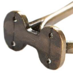 Hammer and Tongs Hammer & Tongs Flat Top Ball End Hat & Coat Hook - W35mm X H85mm - Brass - thumbnail 3