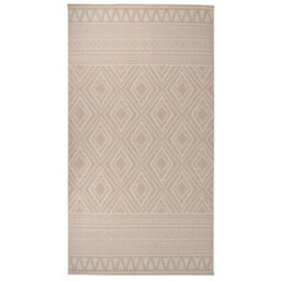 Berkfield Outdoor Flatweave Rug 80X150 Cm Brown Stripes
