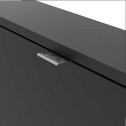 Wyld Haus Prague Matte Black Shoe Cabinet With 2 Flip-Down Doors Slim Hallway Storage - thumbnail 6