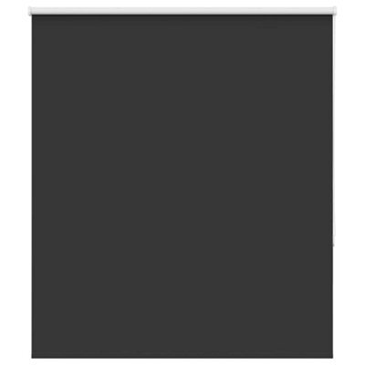 Berkfield Durable Roller Blind Blackout Black 120X175 Cm Fabric Width 116.6 Cm Polyester - image 1