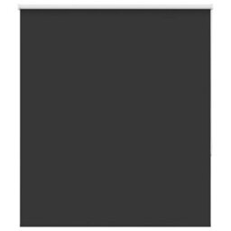 Berkfield Durable Roller Blind Blackout Black 120X175 Cm Fabric Width 116.6 Cm Polyester