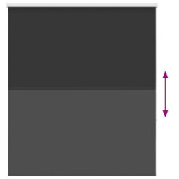 Berkfield Durable Roller Blind Blackout Black 120X175 Cm Fabric Width 116.6 Cm Polyester - thumbnail 5