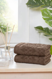 Rapport Home Versailles Jacquard Pure Cotton Face Towel Mushroom Latte