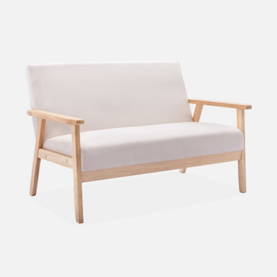 Sweeek - 2-Seater Scandi-Style Loveseat Sofa Isak 114X69.5X73 Cm - image 1
