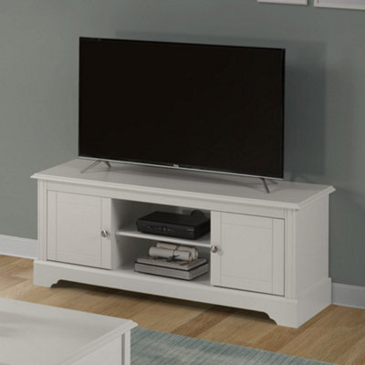 Seconique Stratford 2 Door Tv Unit White Shabby Chic - image 1