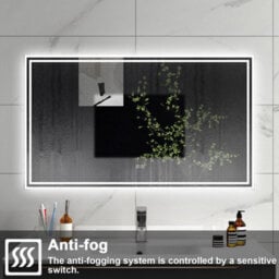 Sline 1200X700mm Bluetooth Bathroom Led Mirror,dimmable 3 Colors, Anti-Fog Mirrors Ip44 Rated,horizontal/vertical - thumbnail 5