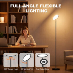 Homcom Uplighter Floor Lamp With Tuya App And Music Sync For Bedroom, Black - thumbnail 7