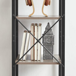 Songmics Vasagle Bookcase, 6-Tier Bookshelf, Open Storage Shelving, Standing Display Rack, For Office, Living Room, Bedroom - thumbnail 4