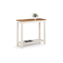 Ashfield Ivory And Oak Console Table - 90Cm - thumbnail 1