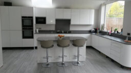 Lamboro Carcaso Kitchen Bar Stools Pair Grey, Adjustable Swivel Gas Lift, Chrome Base, For Breakfast Bar Or Kitchen - thumbnail 6