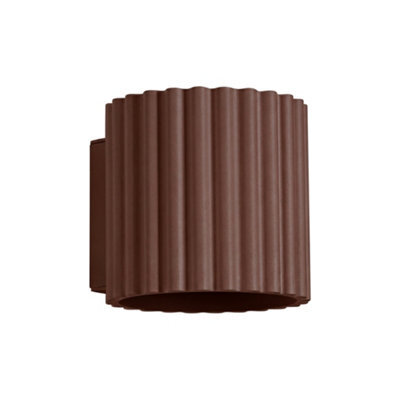 Sollux Lighting Aura Aluminum Brown 1 Lights Minimalist Wall Lamps - image 1