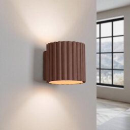 Sollux Lighting Aura Aluminum Brown 1 Lights Minimalist Wall Lamps - thumbnail 3