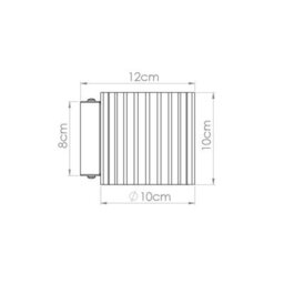 Sollux Lighting Aura Aluminum Brown 1 Lights Minimalist Wall Lamps - thumbnail 9