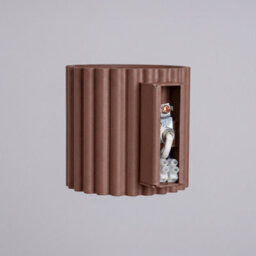 Sollux Lighting Aura Aluminum Brown 1 Lights Minimalist Wall Lamps - thumbnail 7