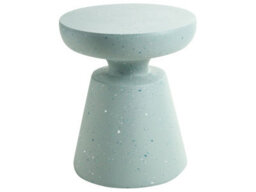 Wyld And Coco Accent Green Terrazzo Side Table - 45Cm Round Outdoor And Indoor Accent Table - thumbnail 1