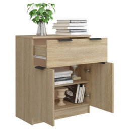 Berkfield Sideboard Sonoma Oak 60X30X70 Cm Engineered Wood - thumbnail 4