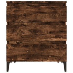 Berkfield Stylish Sideboard Smoked Oak 60X35X70 Cm Engineered Wood - thumbnail 5