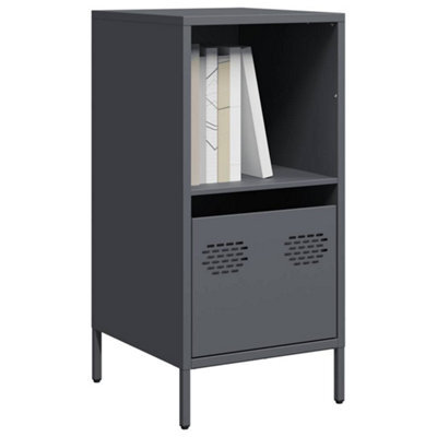 Berkfield Sideboard Anthracite 35X39X73.5 Cm Cold-Rolled Steel - image 1