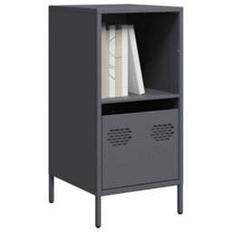 Berkfield Sideboard Anthracite 35X39X73.5 Cm Cold-Rolled Steel - thumbnail 1