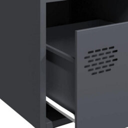 Berkfield Sideboard Anthracite 35X39X73.5 Cm Cold-Rolled Steel - thumbnail 9
