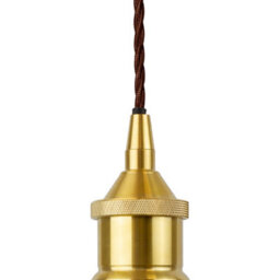 Pale Grey Small Trinity Metal Painted Dome Pendant Light With Black Nickel Lamp Holder And Black Round Cable - Se Home - thumbnail 2