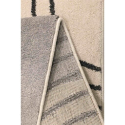 Melrose Modern Arcs Grey Lines Abstract Natural Design Small Indoor Area Rug 080/150 - thumbnail 3