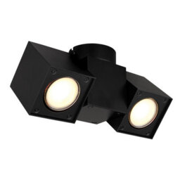 Luminosa Lighting Luminosa Erin Twin Ceiling Spotlight Matt Black 2X Gu10 - thumbnail 1