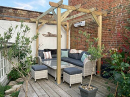 "NLC(DRIFFIELD)LIMITED Nlc Wooden Pergola 3M X 2.4M (9'10"" X 7'10"") With Tanalised Timber" - thumbnail 5