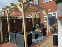 "NLC(DRIFFIELD)LIMITED Nlc Wooden Pergola 3M X 2.4M (9'10"" X 7'10"") With Tanalised Timber" - thumbnail 1