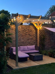 "NLC(DRIFFIELD)LIMITED Nlc Wooden Pergola 3M X 2.4M (9'10"" X 7'10"") With Tanalised Timber" - thumbnail 7