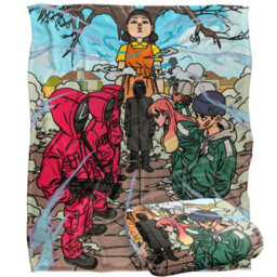 Squid Game 3 Stand-Off Silky Anime Supersoft Blanket Multicoloured (152Cm X 127Cm) - thumbnail 2