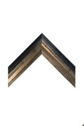 Frames By Post Scandi Black & Gold Frame With Pink Mount For Image Size A3 - thumbnail 3