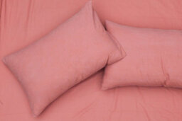 Smart Living Elegant 100% Cotton Housewife Pillowcases - Dark Rose - thumbnail 1